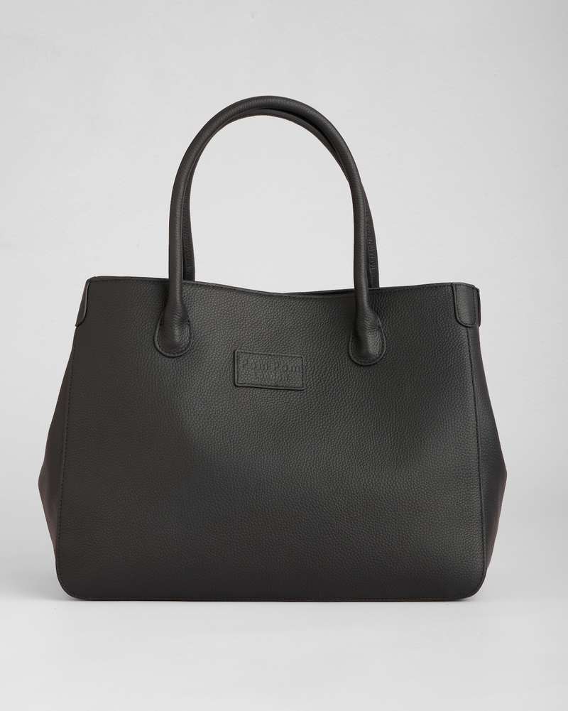 Camden Tote Bag Black-Pom Pom London