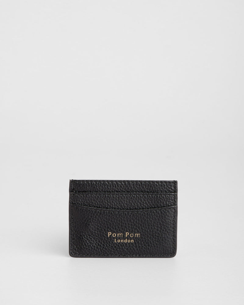 Chelsea Card Holder Black-Pom Pom London