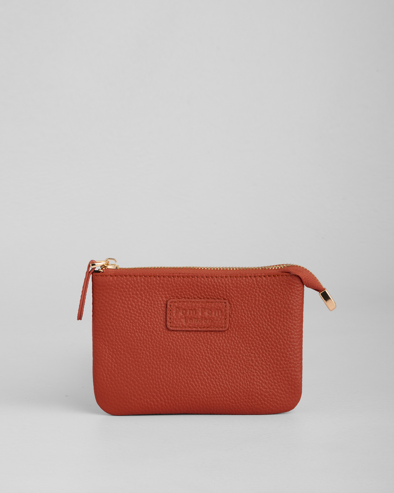 Chelsea Coin Purse Burnt Orange | Pom Pom London