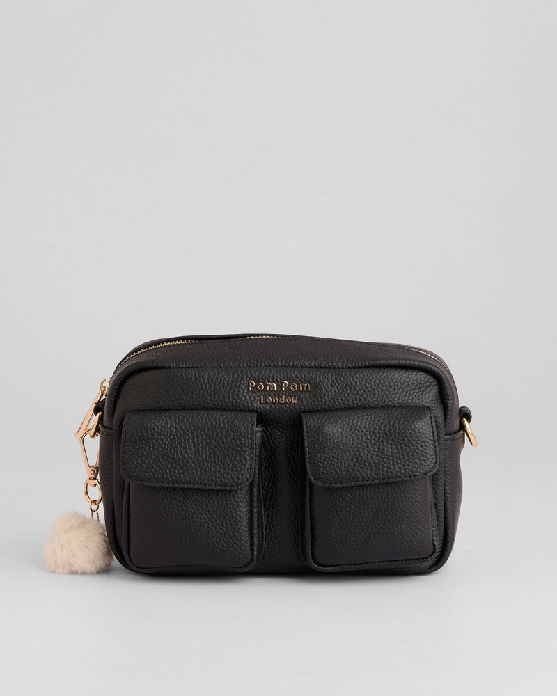 Chiswick Cargo Bag Black-Pom Pom London