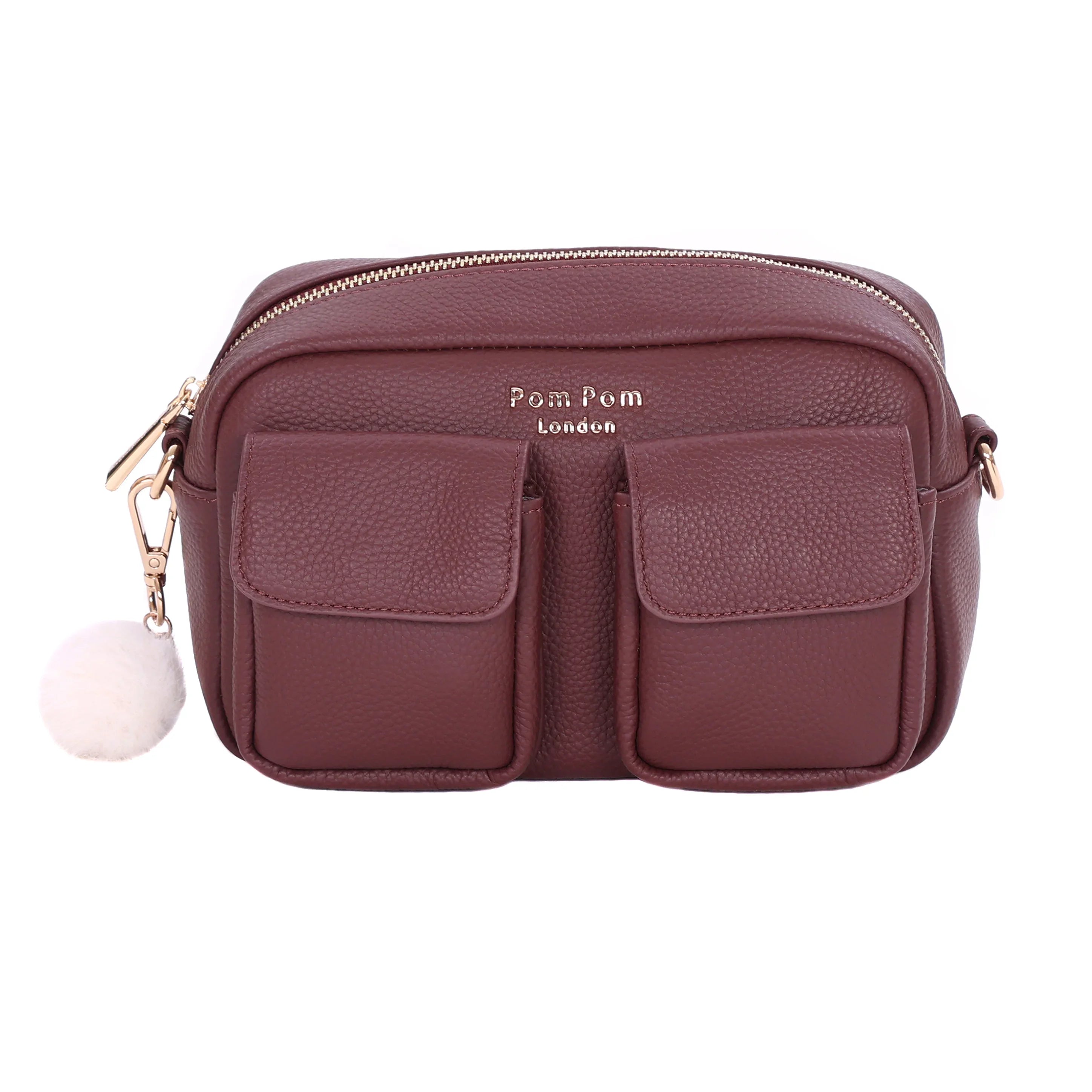 Chiswick Cargo Bag - Leather Crossbody bag in Deep Burgundy  display picture 1