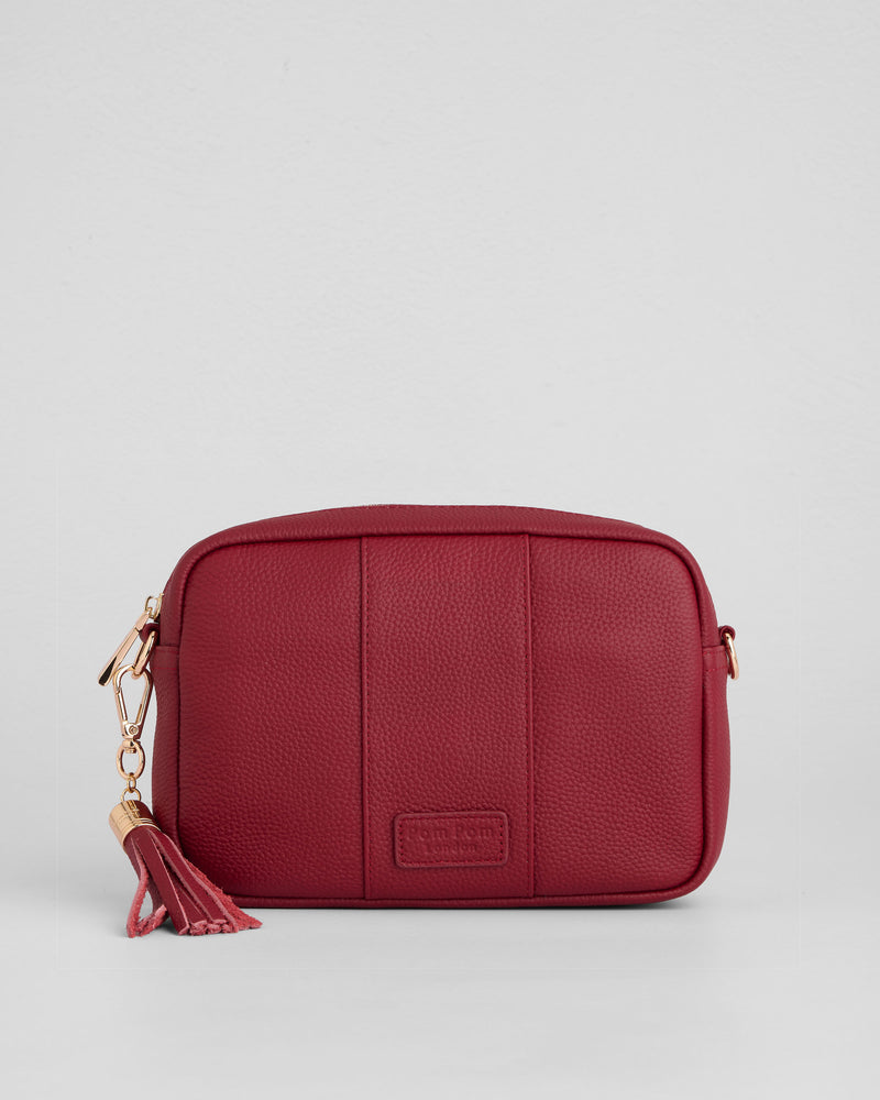 City Crossbody Bag Burnt Rhubarb-Pom Pom London