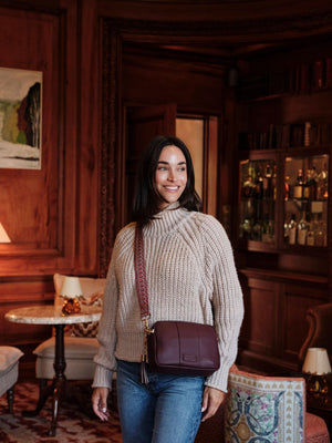 City Crossbody Bag Dark Maroon