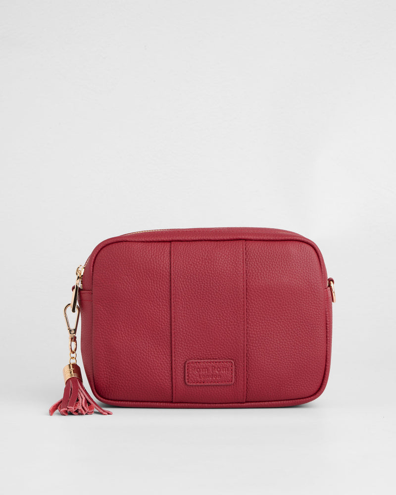 City Duo Crossbody Bag Burnt Rhubarb-Pom Pom London