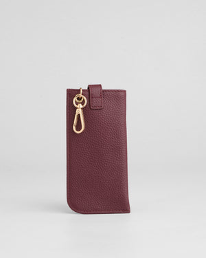 Grosvenor Glasses Case Dark Maroon