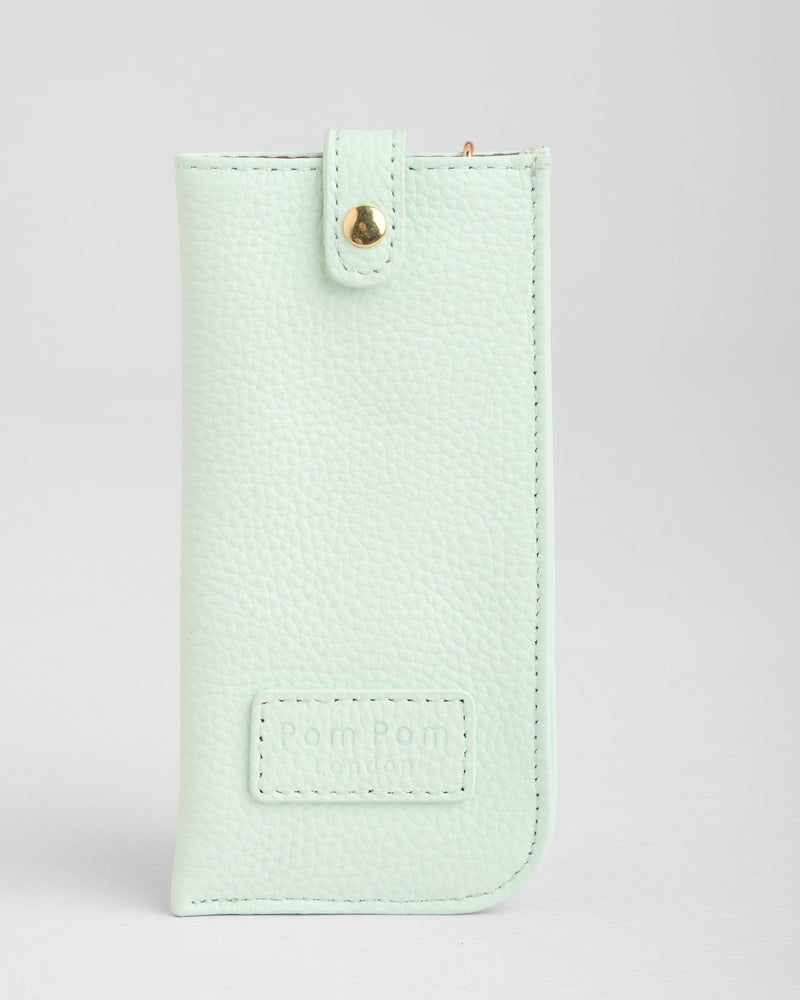 Grosvenor Glasses Case Spearmint | Pom Pom London