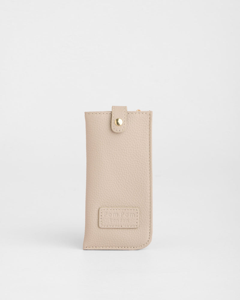Grosvenor Glasses Case Stone-Pom Pom London