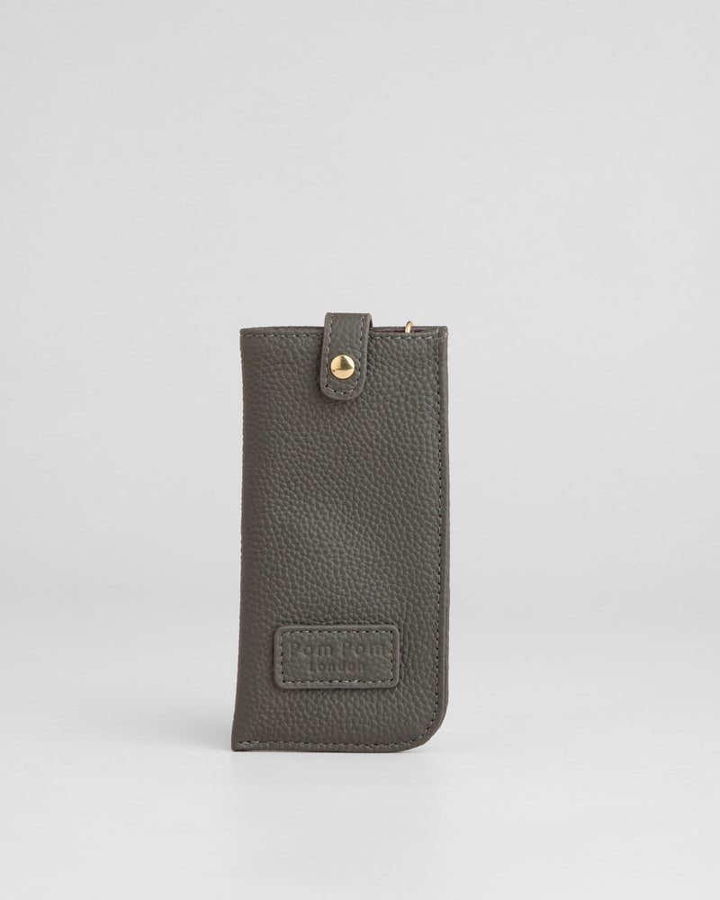Grosvenor Glasses Case Volcano Grey-Pom Pom London
