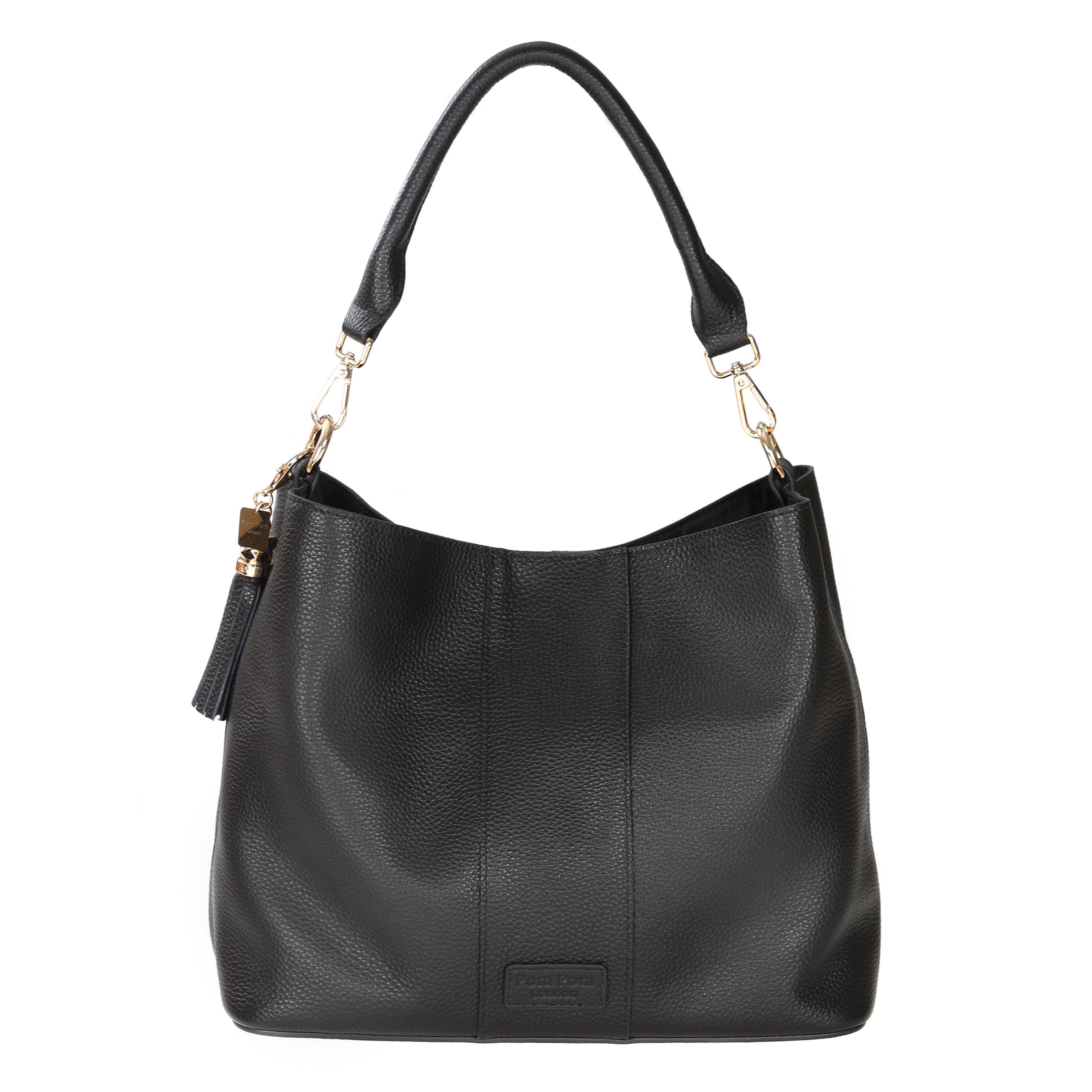 Lambeth Plus Bag Black – Pom Pom London