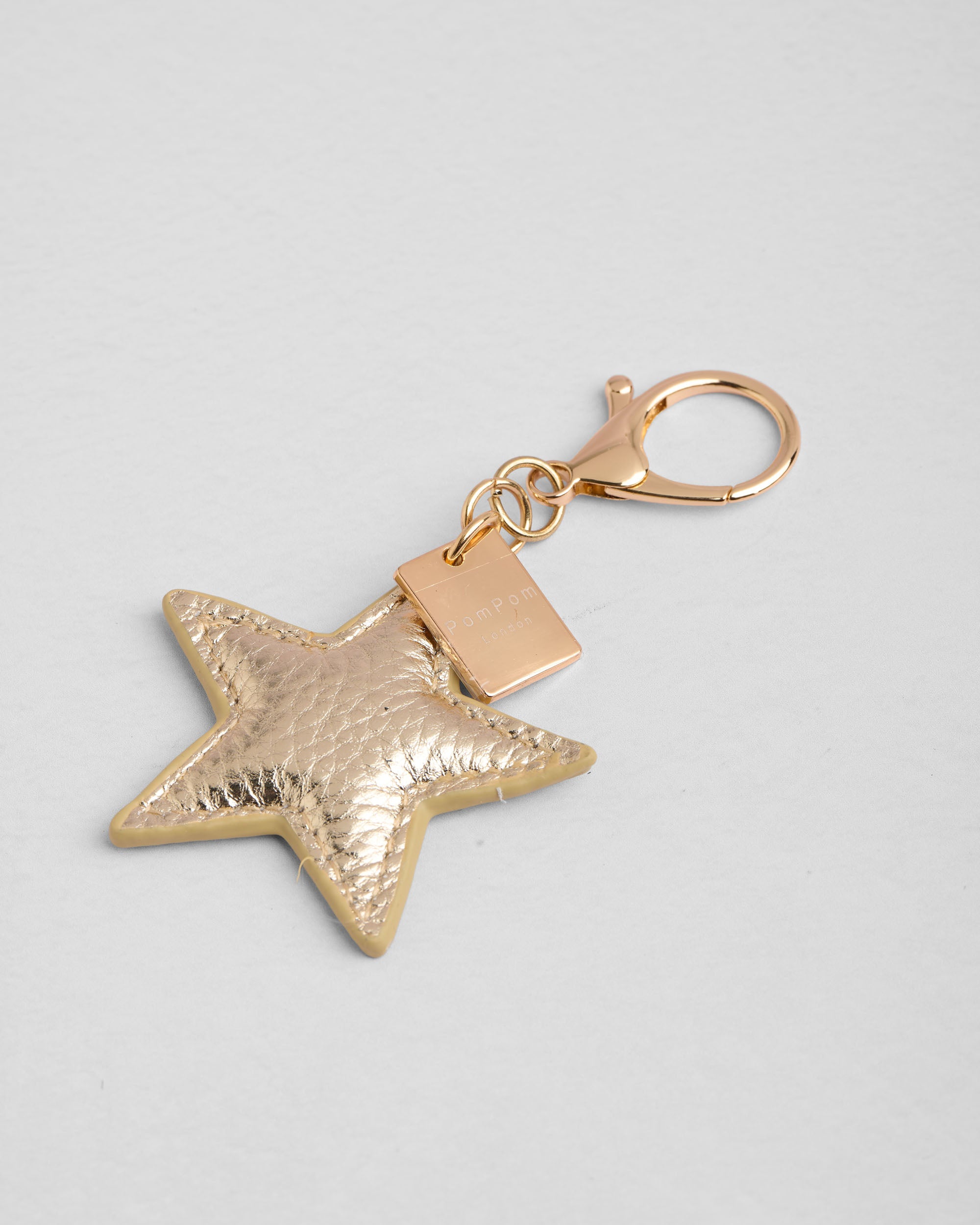 Metallic Gold Star Keyring – Pom Pom London