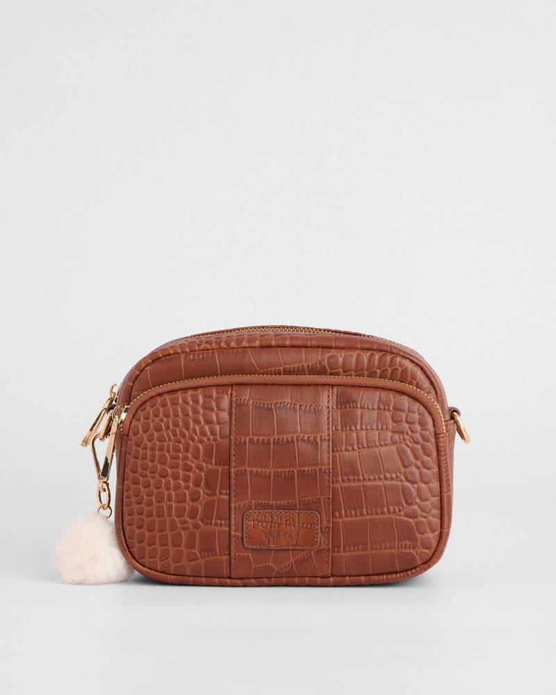 Original Bag Croc Chestnut & Accessories-Pom Pom London