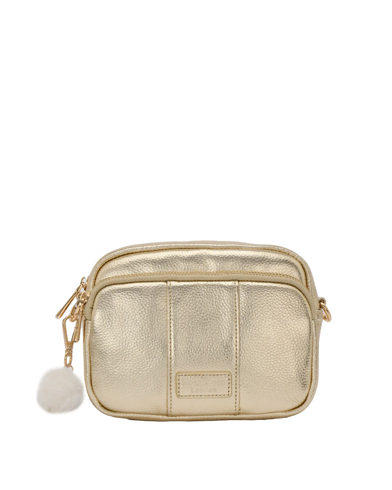 Original Bag Metallic Gold & Accessories-Pom Pom London