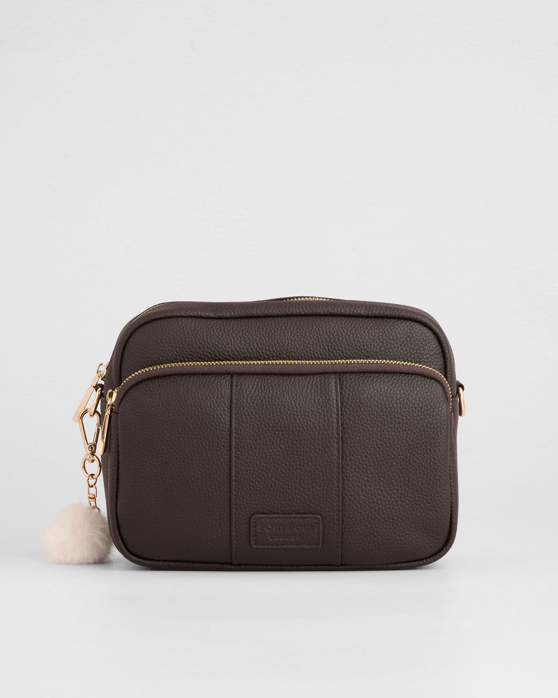 Original Plus Bag Chocolate Plum & Accessories-Pom Pom London
