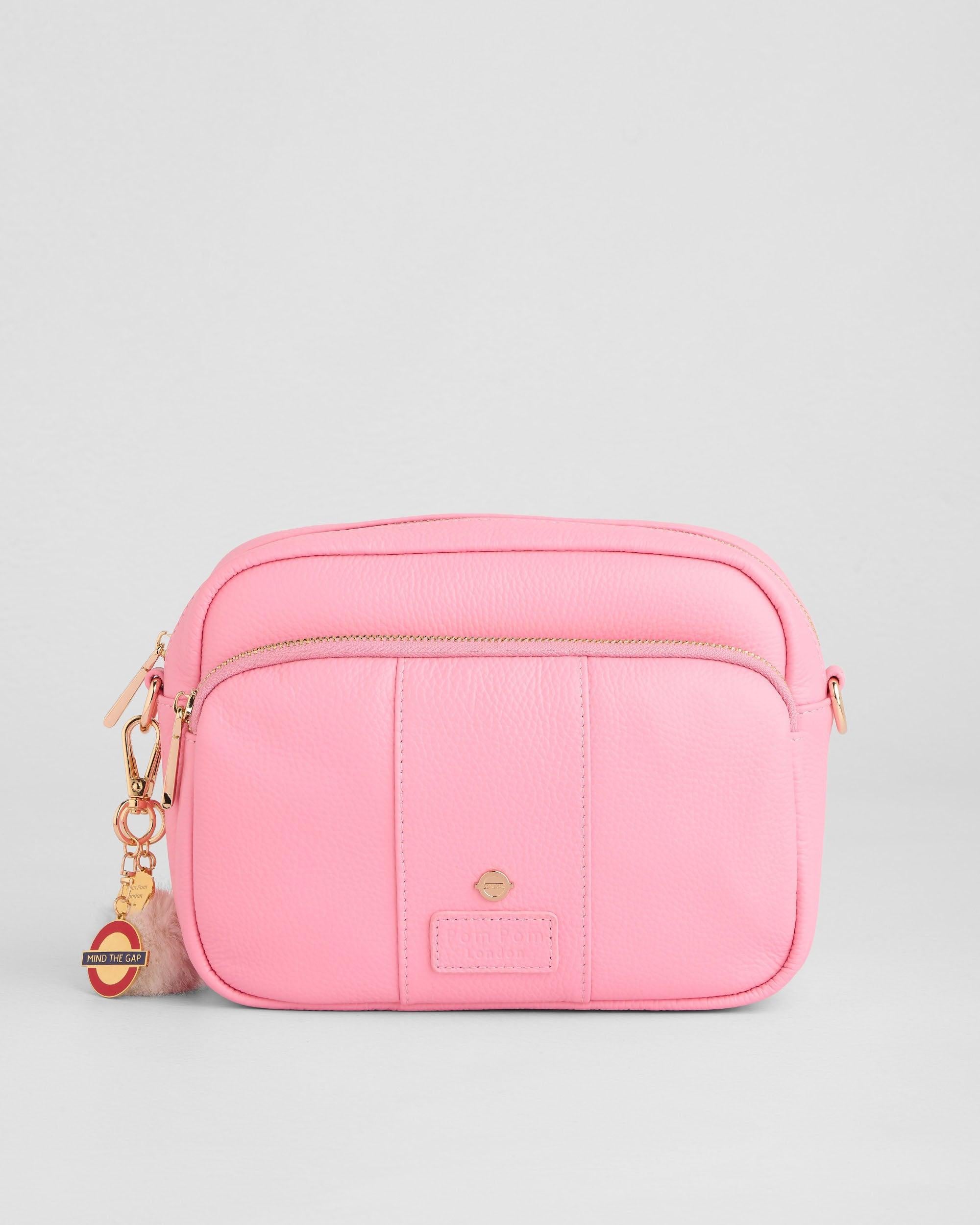 Pom Pom London Original Plus - Leather Crossbody Bag In