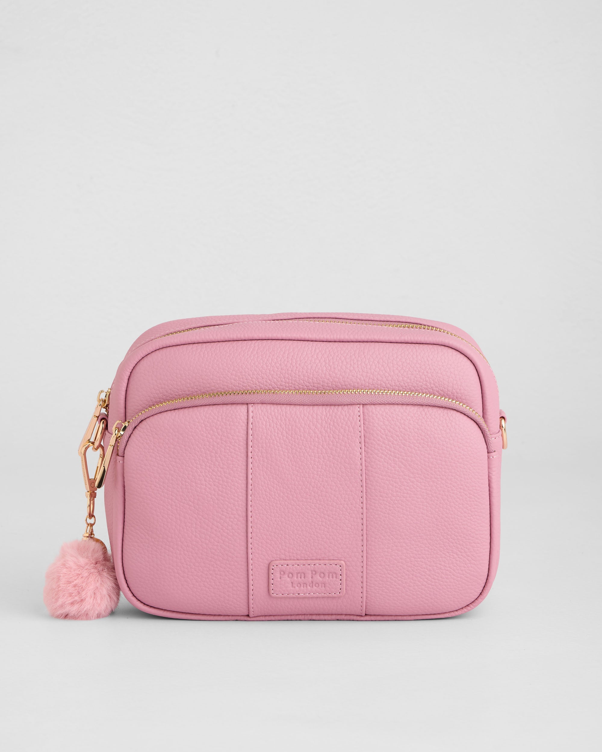 【即完売】【即日発送】diemm. pink bag ピンク バッグ ポーカーズ Pom Pom London Original Plus - Leather Crossbody Bag In Pink