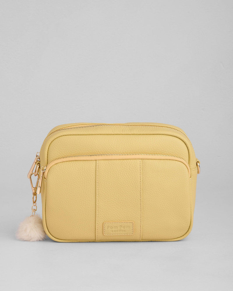 Straw Original Plus Bag - full-grain leather bag | Pom Pom London