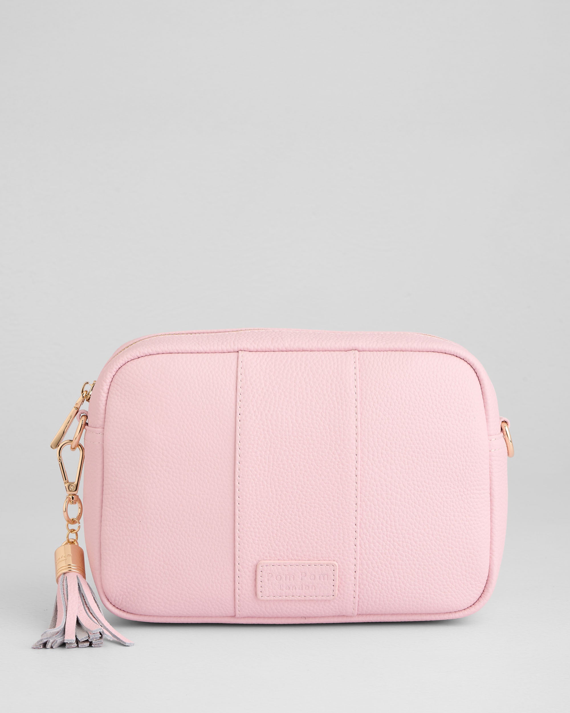 Pois ポワ　mellow cami pink Pom Pom London City Bag - Leather Crossbody Bag In Cherry Blossom Pink