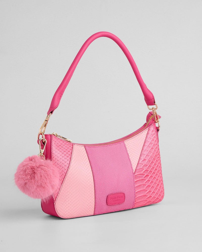 Pom Pom London Edgware Bag Patchwork Pink-Pom Pom London