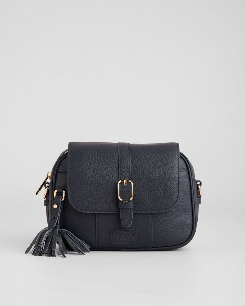 Pom Pom London Finsbury Bag Navy-Pom Pom London