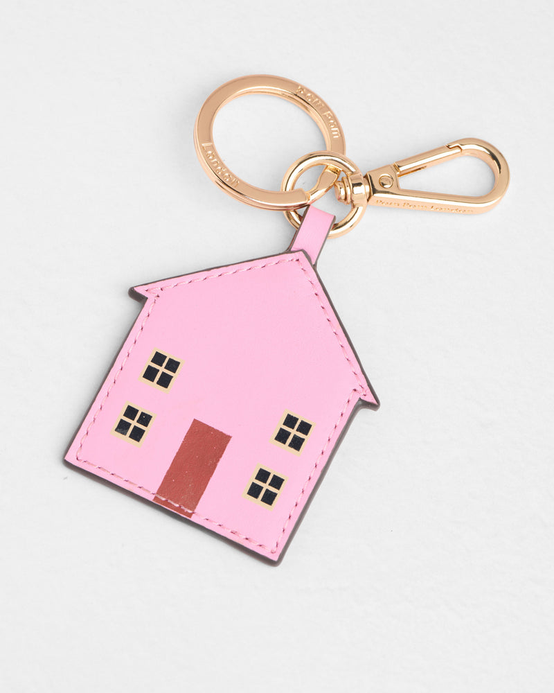 Pom Pom London House Keyring Pink-Pom Pom London