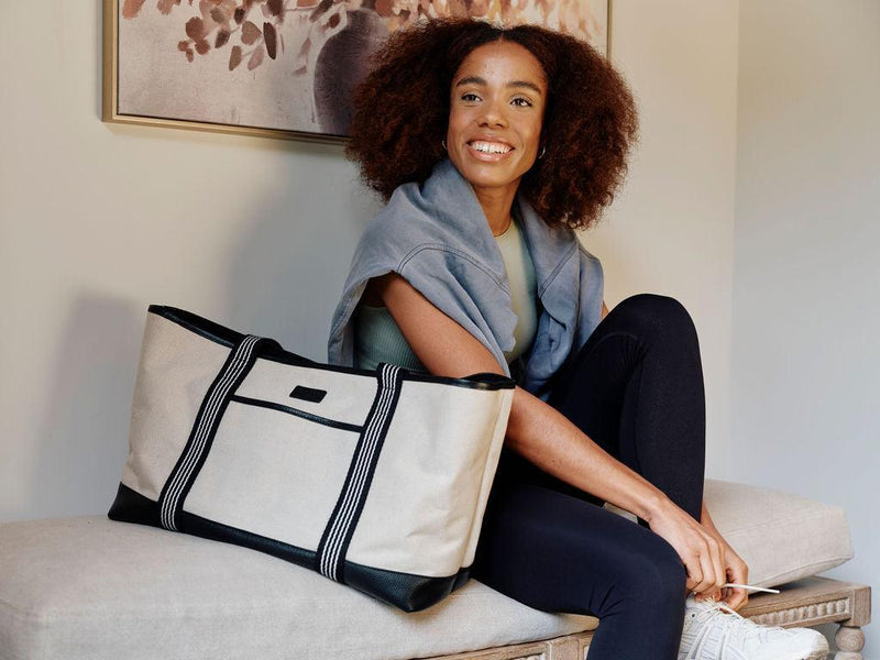 Pom Pom London Padstow Tote Black-Pom Pom London