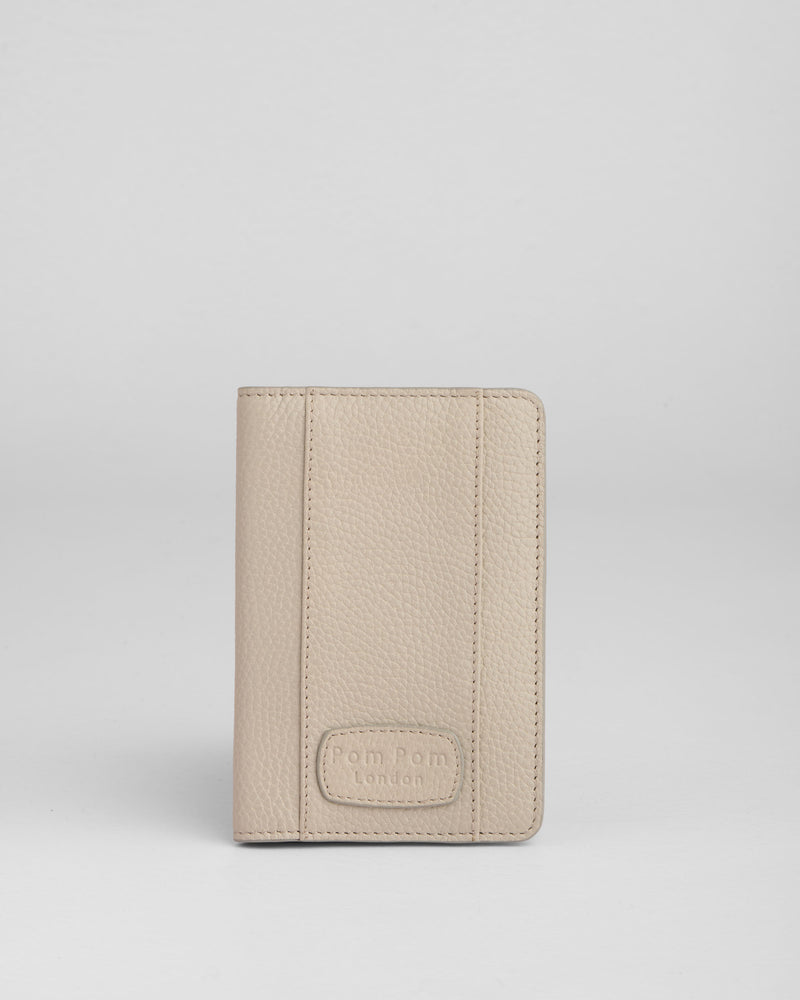 Pom Pom London Passport Holder Stone-Pom Pom London