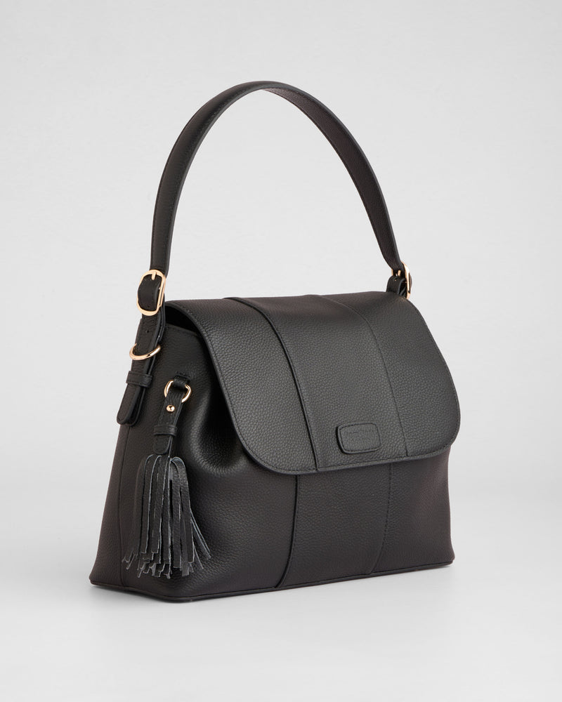 Pom Pom London Strand Bag Black-Pom Pom London