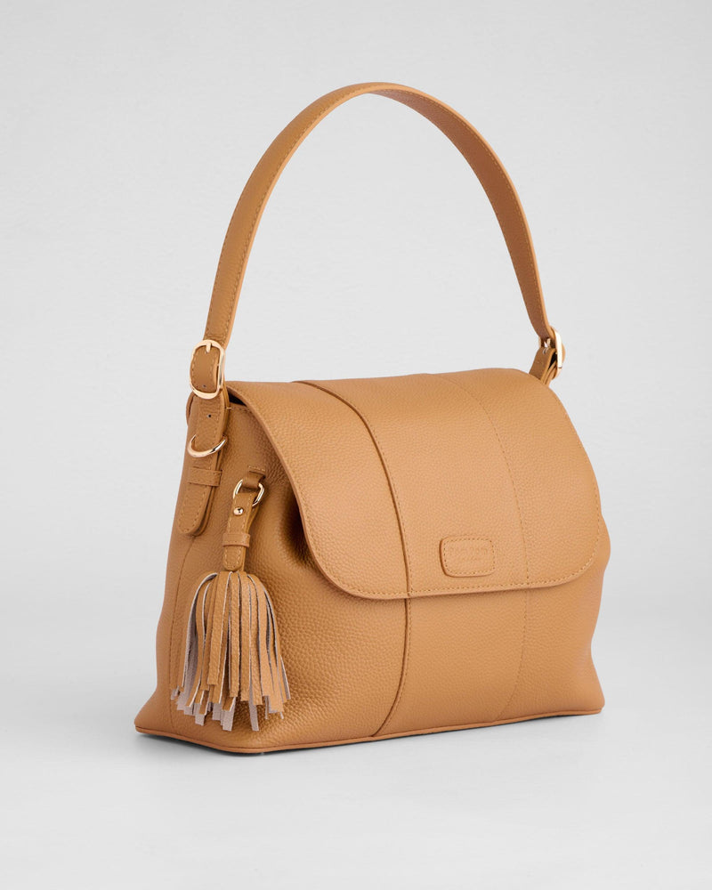 Pom Pom London Strand Bag Maple-Pom Pom London