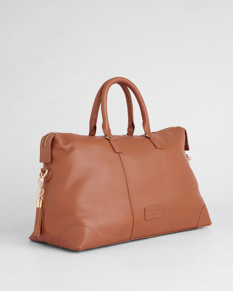 Pom Pom London Weekend Bag Chestnut-Pom Pom London