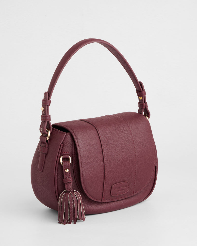 Pom Pom London Wilmington Bag Dark Maroon-Pom Pom London