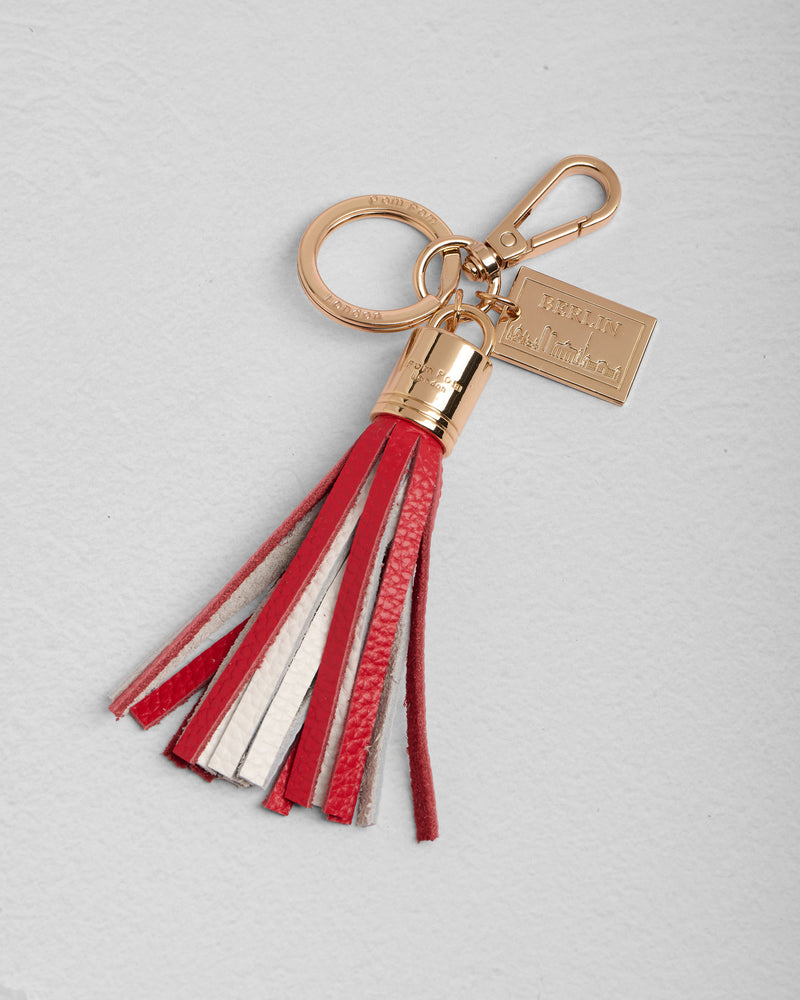 Postcard Tassel Keyring Berlin-Pom Pom London