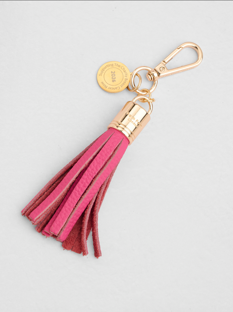 Tassel Keyring Azalea Pink-Pom Pom London