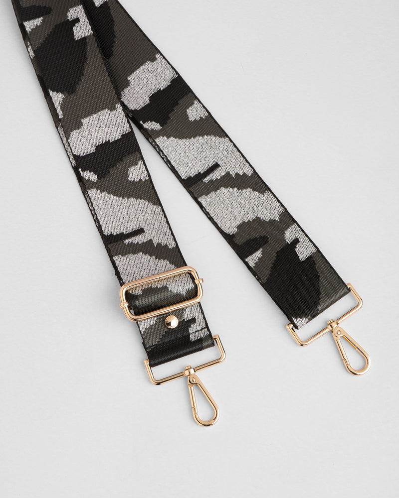 Strap Black & Silver Camouflage-Pom Pom London