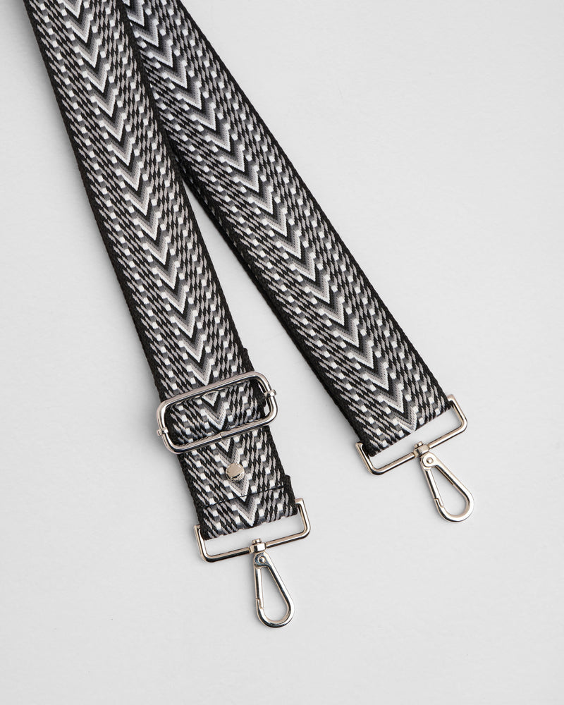 Strap Black Tribal Silver Hardware-Pom Pom London