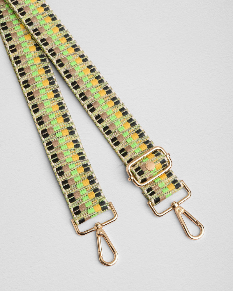 Frog Green Twill bag strap | Pom Pom London