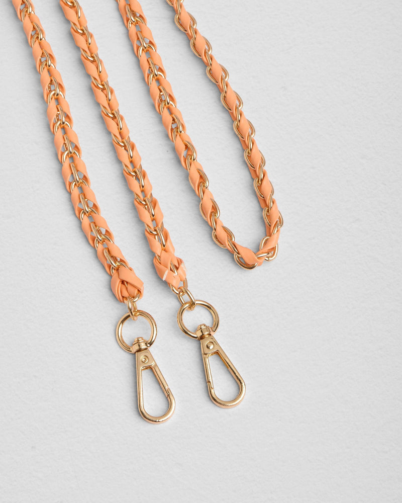 Gold Chain Mango Tango Weave bag strap | Pom Pom London