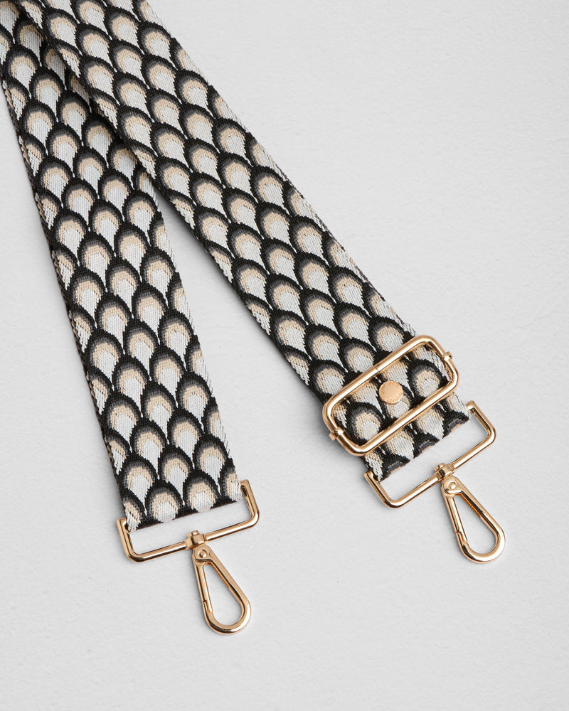 Grey & Stone Peacock bag strap | Pom Pom London