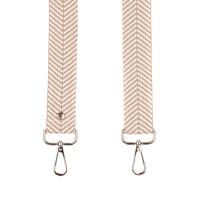 Strap Latte Herringbone-Pom Pom London
