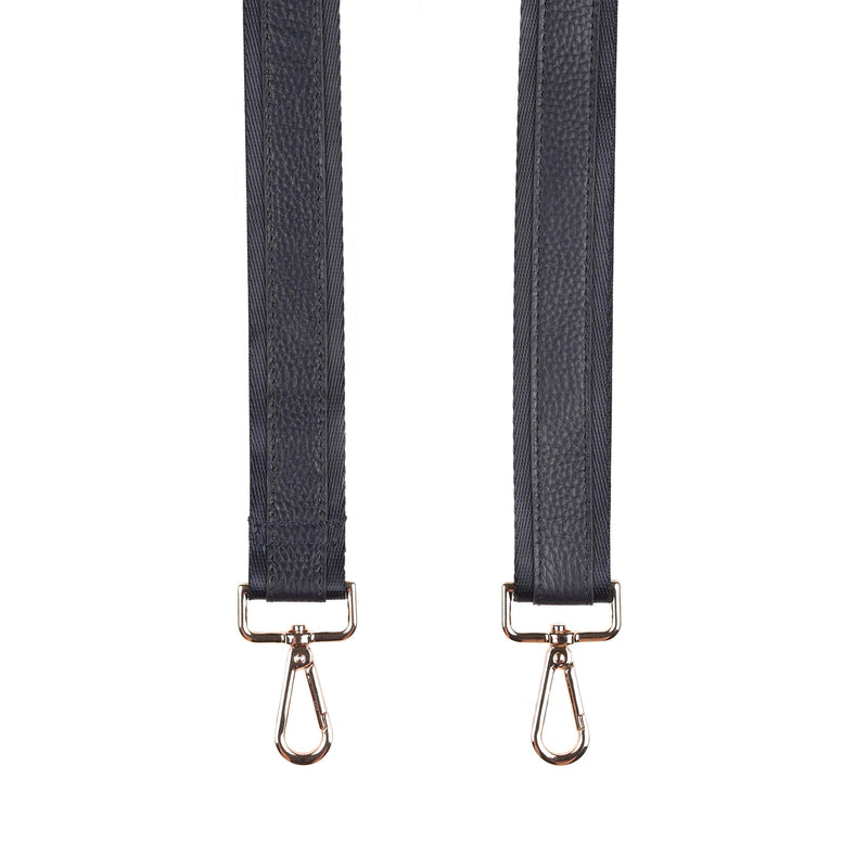 Strap Leather Stripe Navy-Pom Pom London