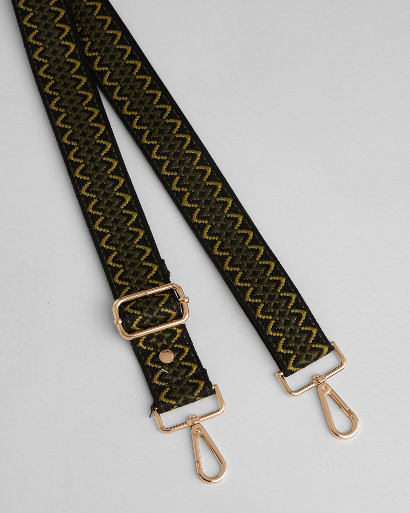 Strap Olive Green Kaleidoscope-Pom Pom London