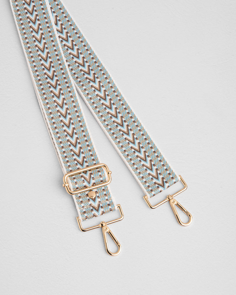 Strap Powder Blue Tribal-Pom Pom London
