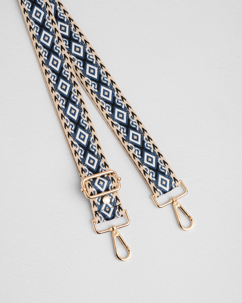 Strap Slate Blue Mosaic-Pom Pom London