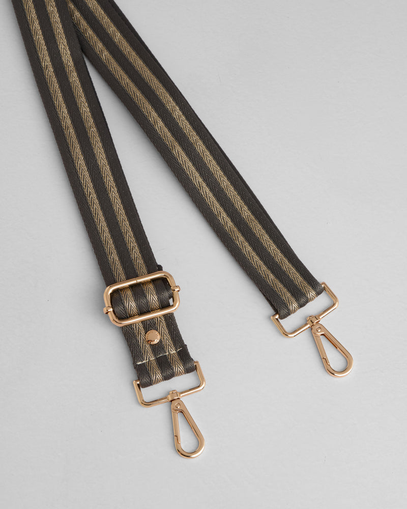 Strap Volcano Grey & Gold Stripe-Pom Pom London