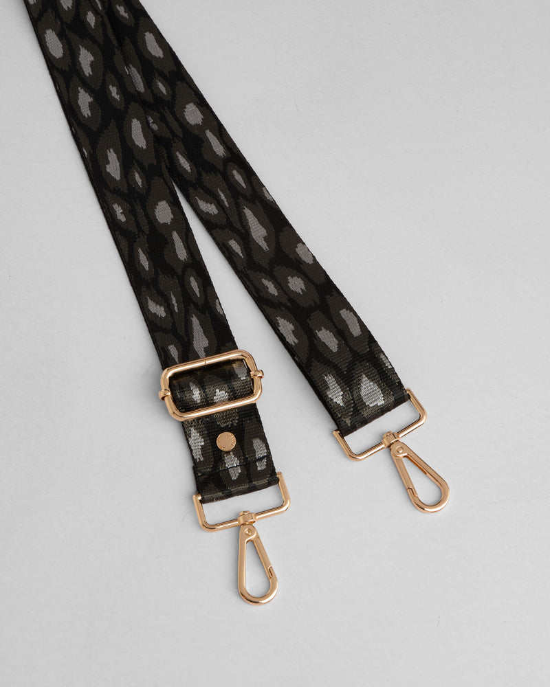 Strap Volcano Grey Leopard Print-Pom Pom London