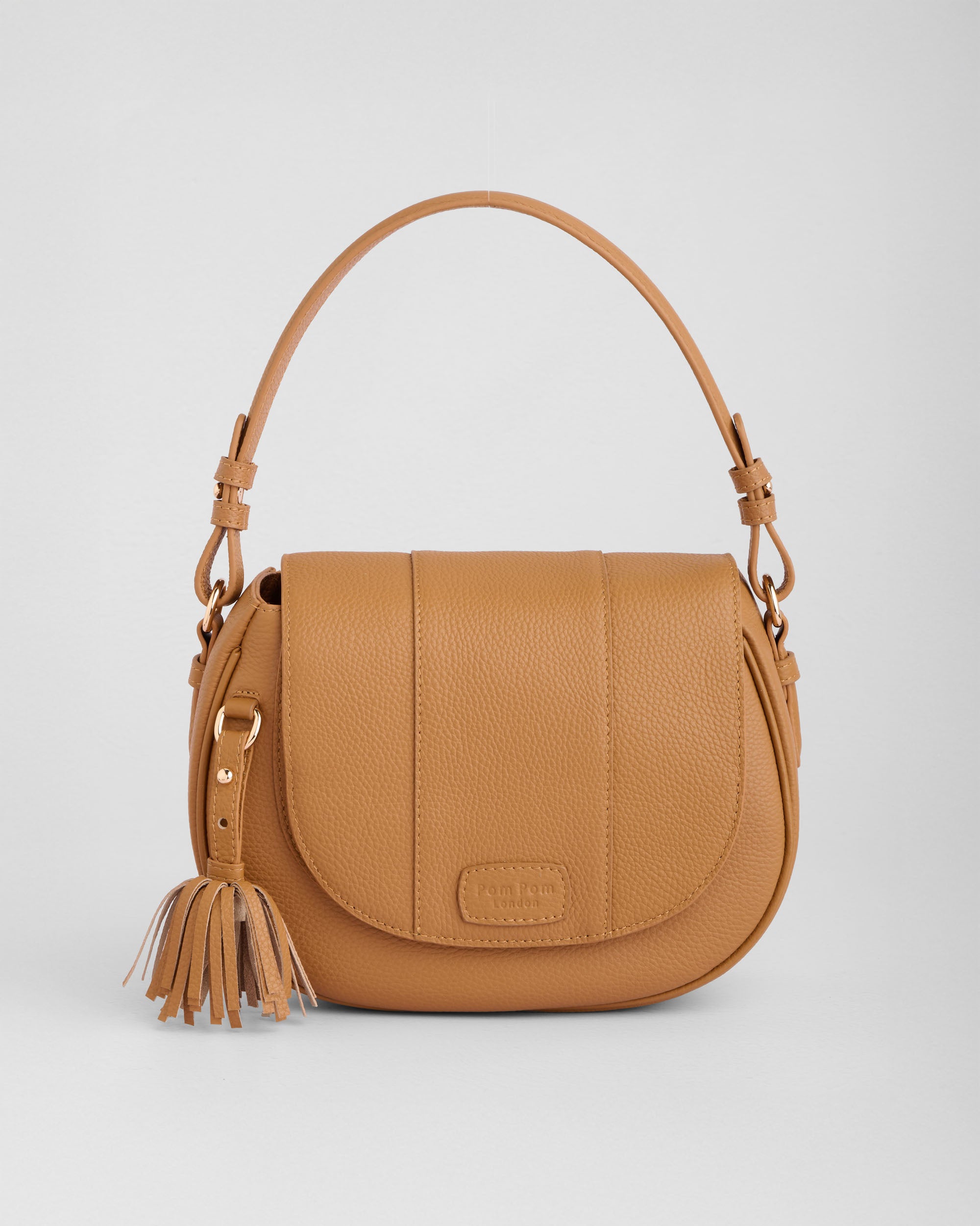 Pom Pom London Wilmington Bag - Leather Crossbody bag in Black