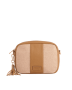 City Crossbody Bag Canvas & Leather Maple