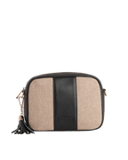 City Crossbody Bag Canvas & Leather Black