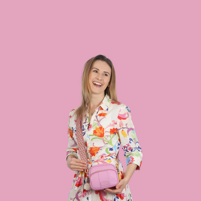 Mayfair MINI Bag Peony Pink & Accessories