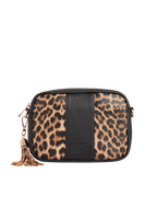 City Crossbody Bag Leopard Print Black