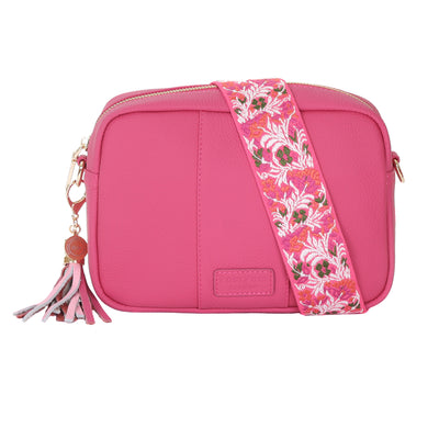 Pom Pom London City Tasche Kirschrot Rosa